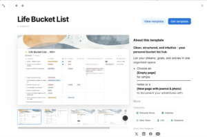 peiraa forms notion template life bucket list image